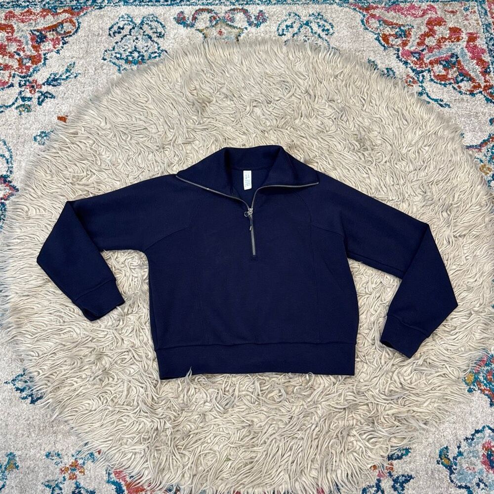 Spanx quarter zip sweater size small